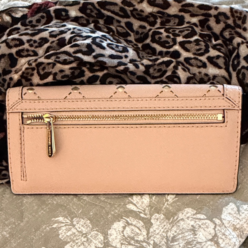 Michael Kors Blush Wallet with Gold Accents - Picture 5 of 6